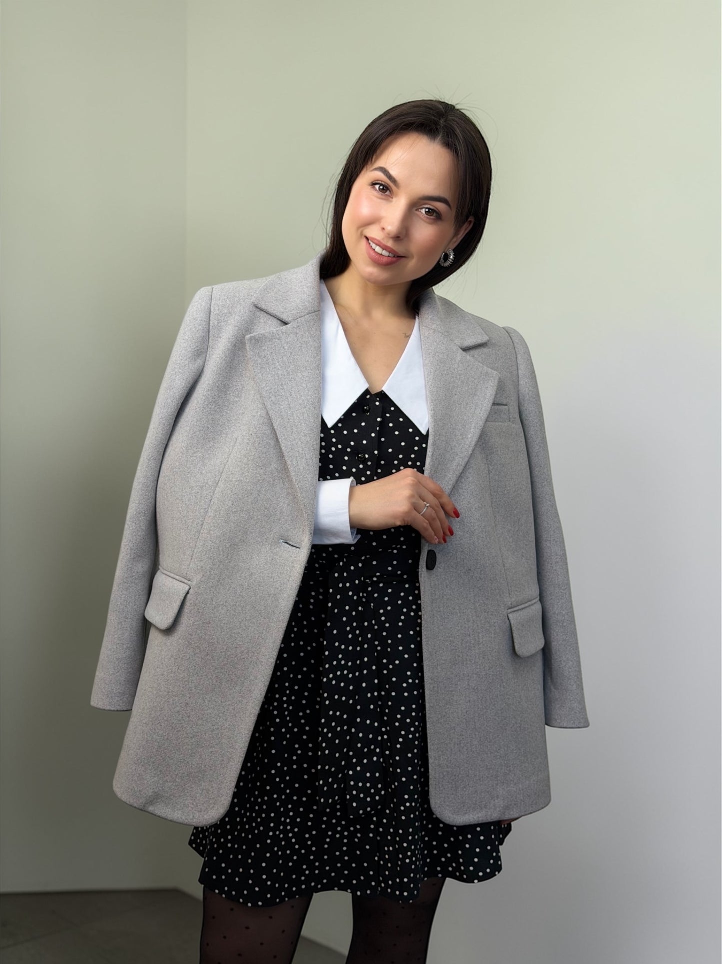 Жакет з пальтової тканини