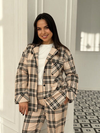 Піжама з м'якої фланелі