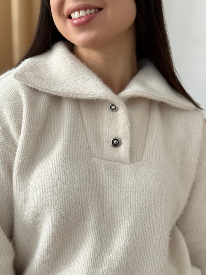 Теплий світшот з коміром