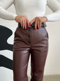 Штани шкіряні утеплені