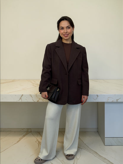 Жакет з пальтової тканини