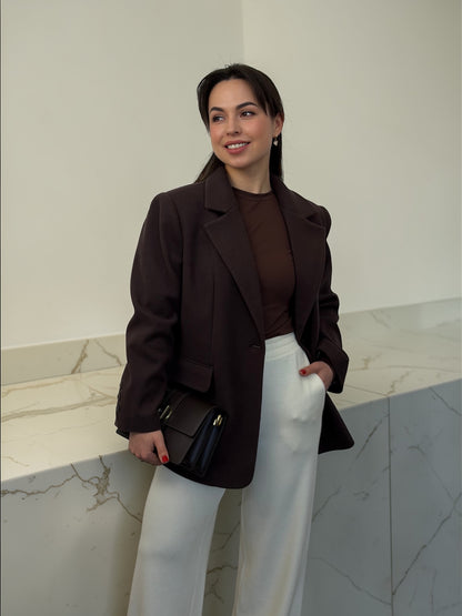 Жакет з пальтової тканини