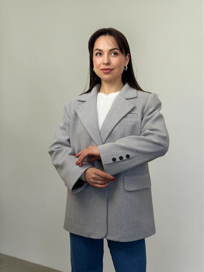 Жакет з пальтової тканини