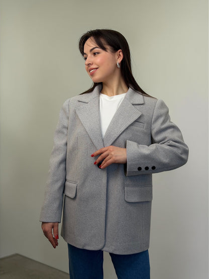 Жакет з пальтової тканини