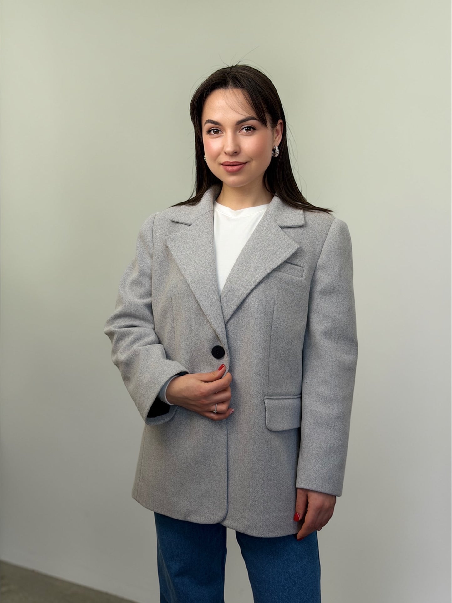 Жакет з пальтової тканини