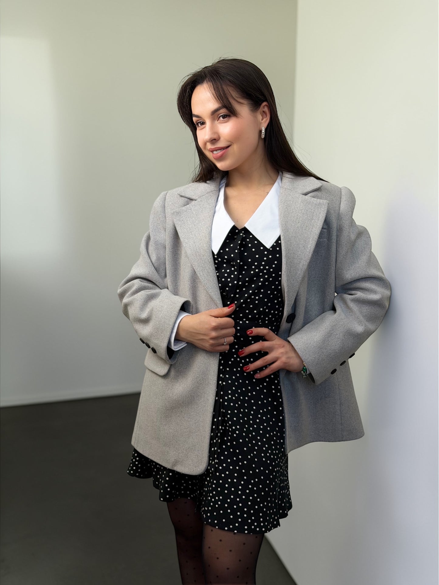 Жакет з пальтової тканини