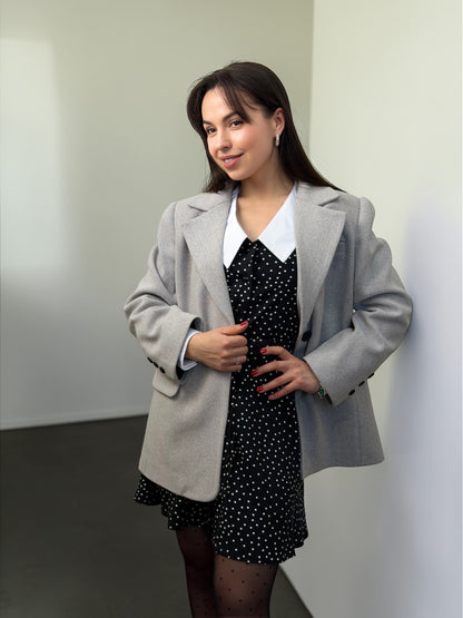 Жакет з пальтової тканини